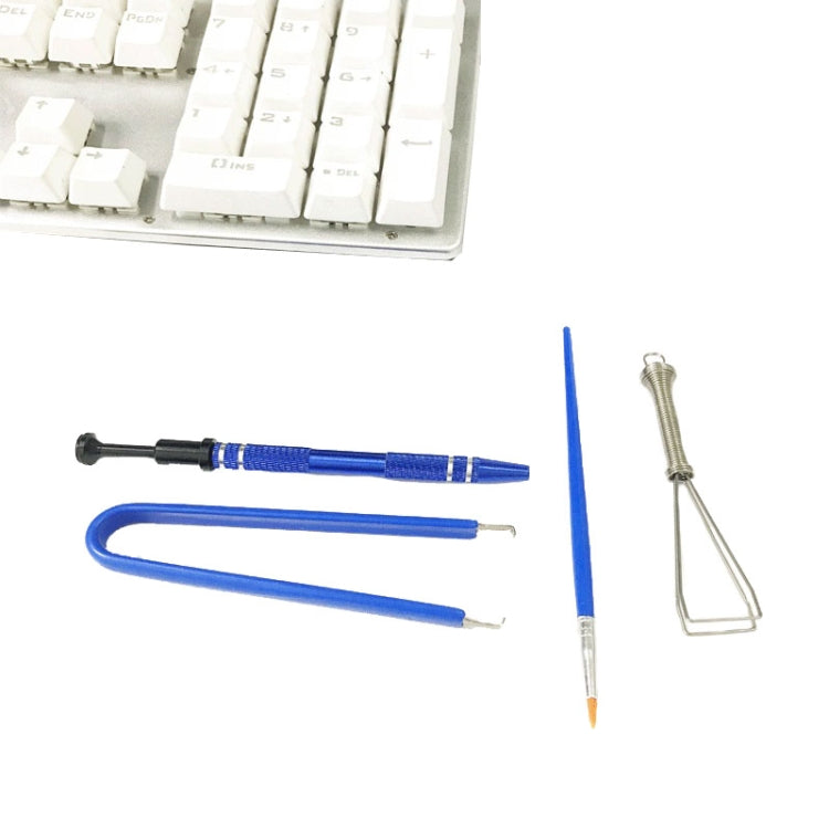 Kit di pulizia del filo dell'albero di prova dell'interruttore dell'estrattore del copritastiera della tastiera meccanica 4 in 1, 4 In 1 Kit di pulizia del filo dell'albero di prova dell'interruttore dell'estrattore del copritastiera della tastiera meccanica 4 in 1, 4 In 1